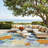 Megan 7'10" x 9'10" Blue Multicolor Tropical Rug-1880375359-1886520071