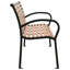 Banc de jardin en acier Jarena
