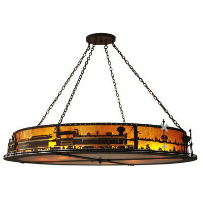 Luminaire suspendu inversé 72 "W 72"