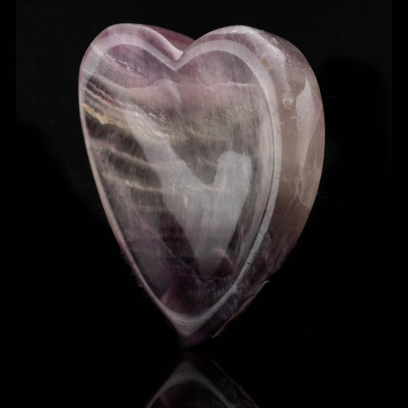 Fredenburg Decorative Object, 3" H x 2.75" W x 0.56" D, Purple