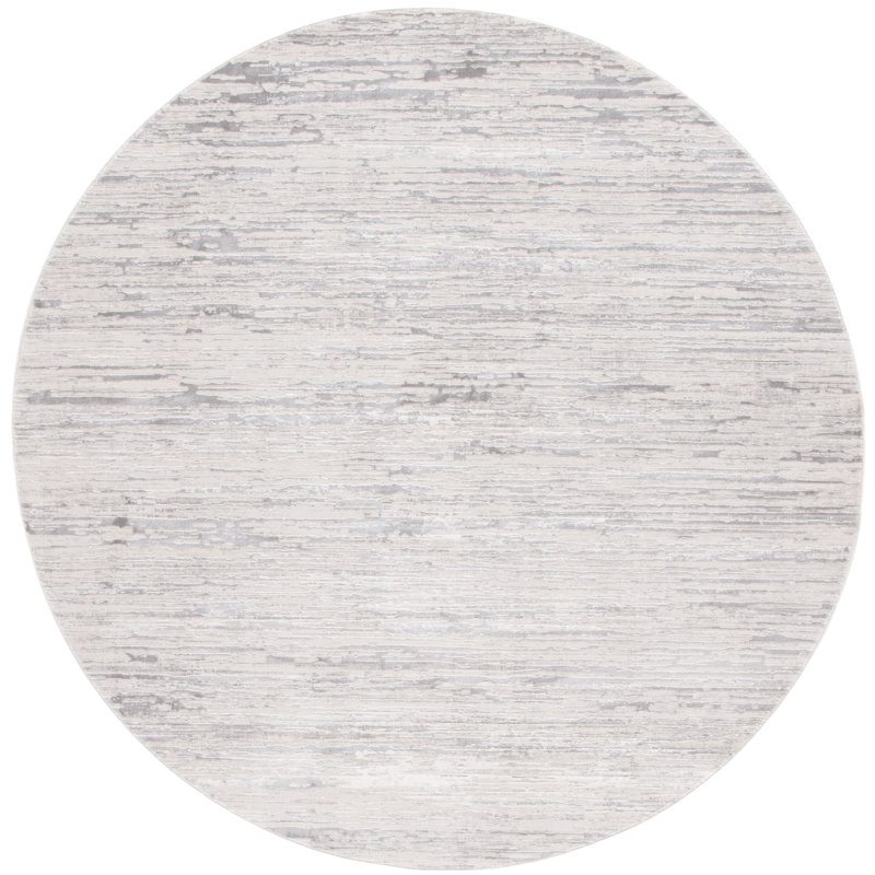 Diamond Performance Abstract Rug, Round 6'7"