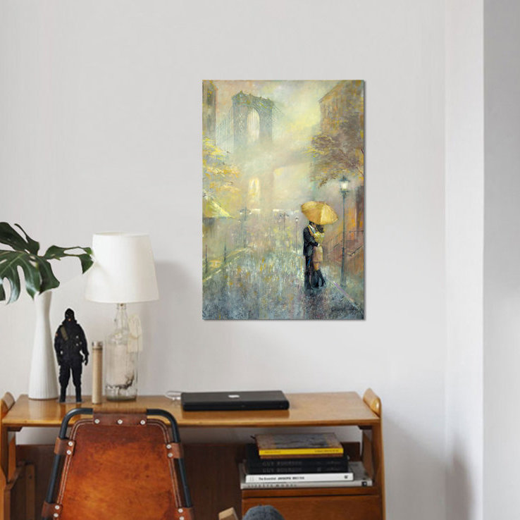 « city amour ii », reproduction d’art sur toile, H 26 po x l 18 po x P 1,5 po, Toile tendue, Pas de tapis