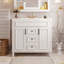 Meuble-lavabo moderne de 36 po avec 2 tiroirs et 2 portes Ã  fermeture douce-667277446