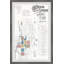Colorado Springs Map - Reproduction d'art graphique sur papier encadré-1454480968