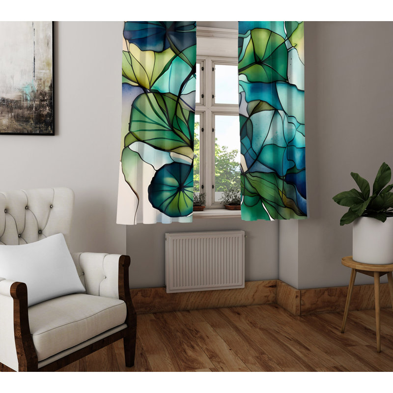 Paire de rideaux semi-transparents Aideyn, L 20 po x L 82 po