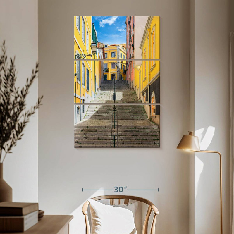 Lilie Lisbon Street Staircase, 65" H x 42" W
