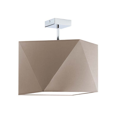Demarian Fabric Semi Flush Mount