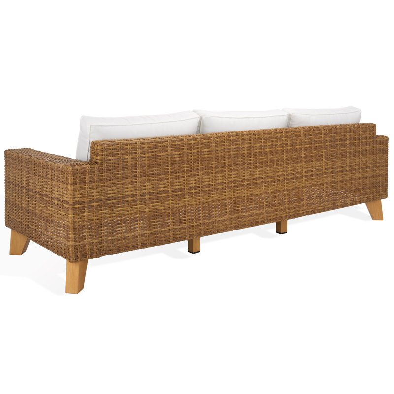 Margarita Wicker Patio Sofa, Natural