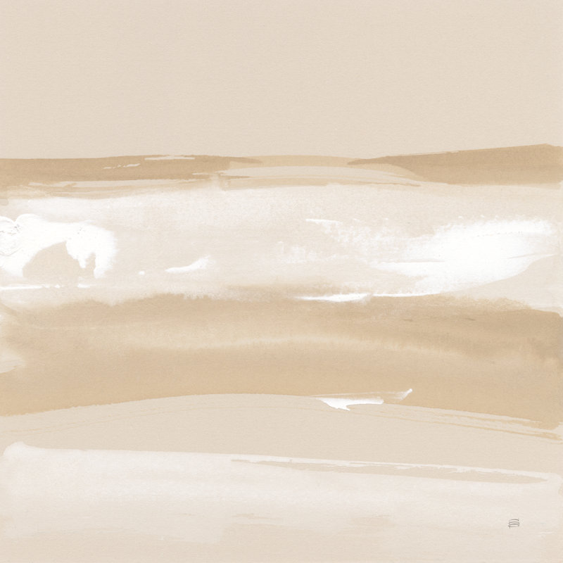 Neutral Slate II by Chris Paschke - Wrapped Canvas Painting, 30cm H x 30cm W