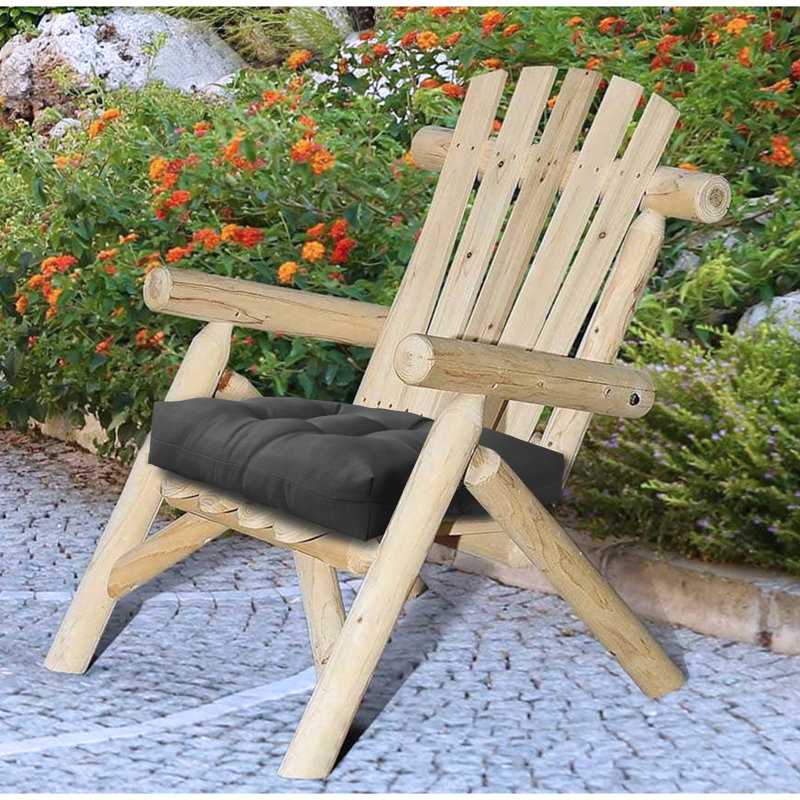 Sigma Outdoor Seat Cushion, Black
