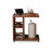 25.59" Brown Solid Wood Rectangular Coffee Table