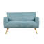 Carvalho Soft Touch Fabric 2 Seater Sofa-123627405