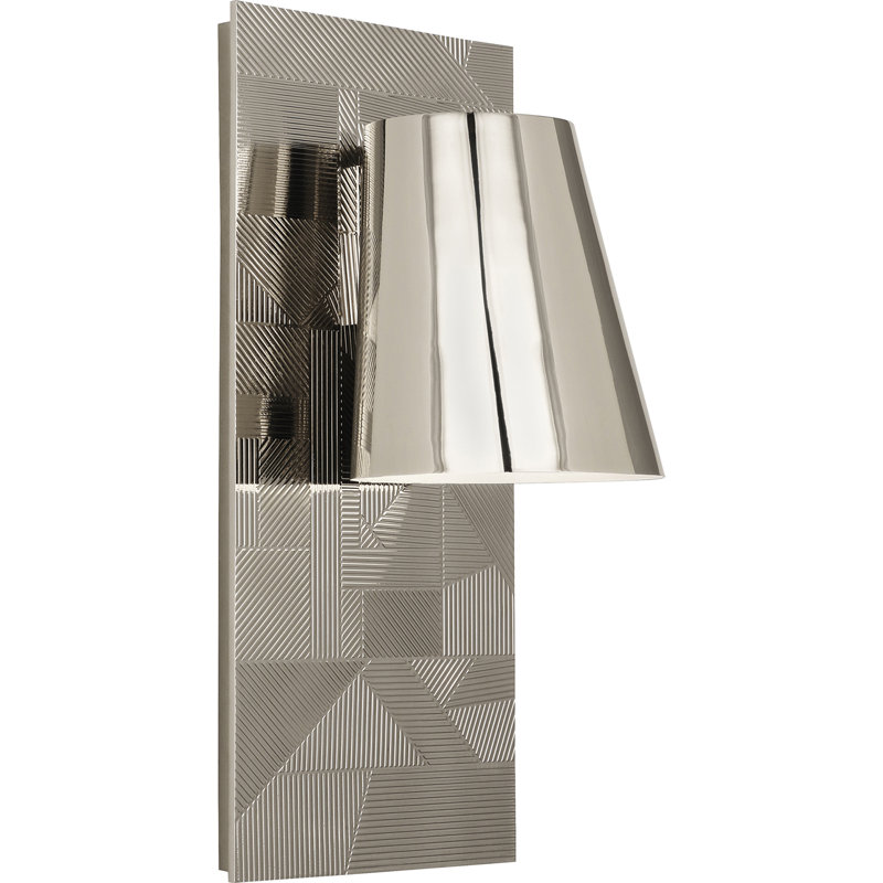 Plafonnier encastré 1 lumière Bruit, Nickel poli