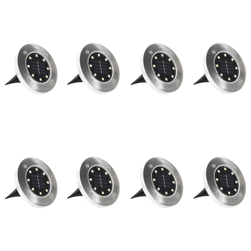 RGB Solar LED Ground Lights Multipack for Outdoor Pathways
