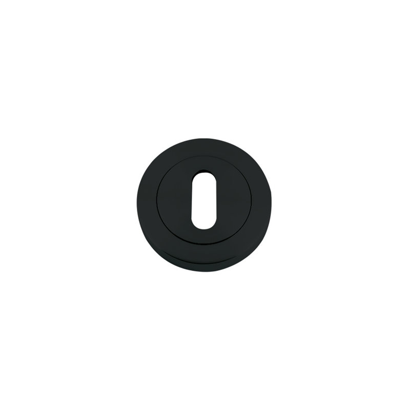 Standard Profile Escutcheon Rose, Oscuro Matt Black