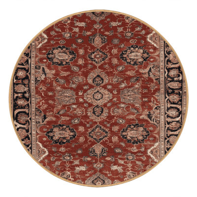 Machine Washable Persian Brown Area Rug