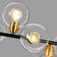 Grand lustre linéaire 15 lumières Spoutnik