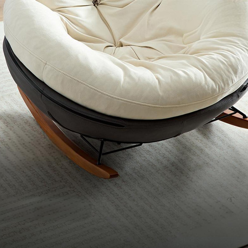 Chaise berçante de salon décontractée minimaliste Home