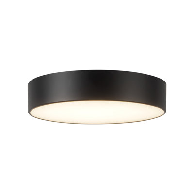 Cherylene 6-in Black dimmable LED Flush Mount
