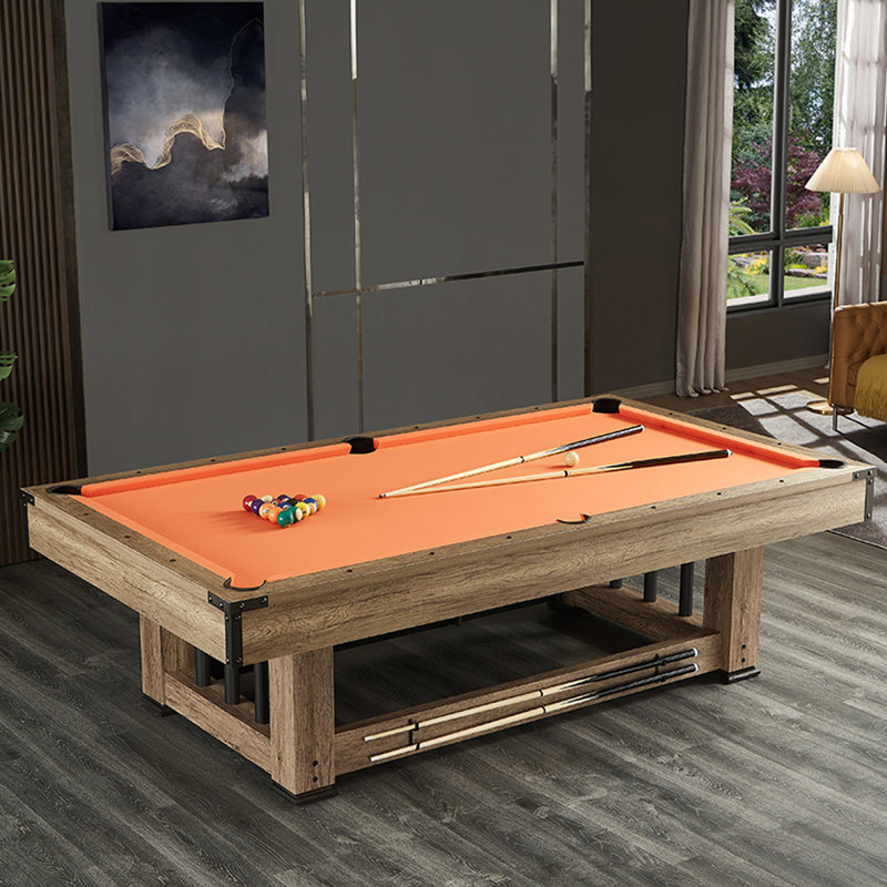 Table de billard multifonctionnelle trois-en-un standard, H 31,89 po x l 51,97 po x P 96,06 po, Orange