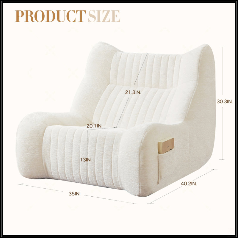 Fauteuil à billes, Blanc
