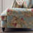 Farmhouse Style Printed Linen Sofa