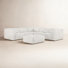 Jaye - 6 Piece Upholstered Reversible Modular Corner Sectional Sofa with Ottoman