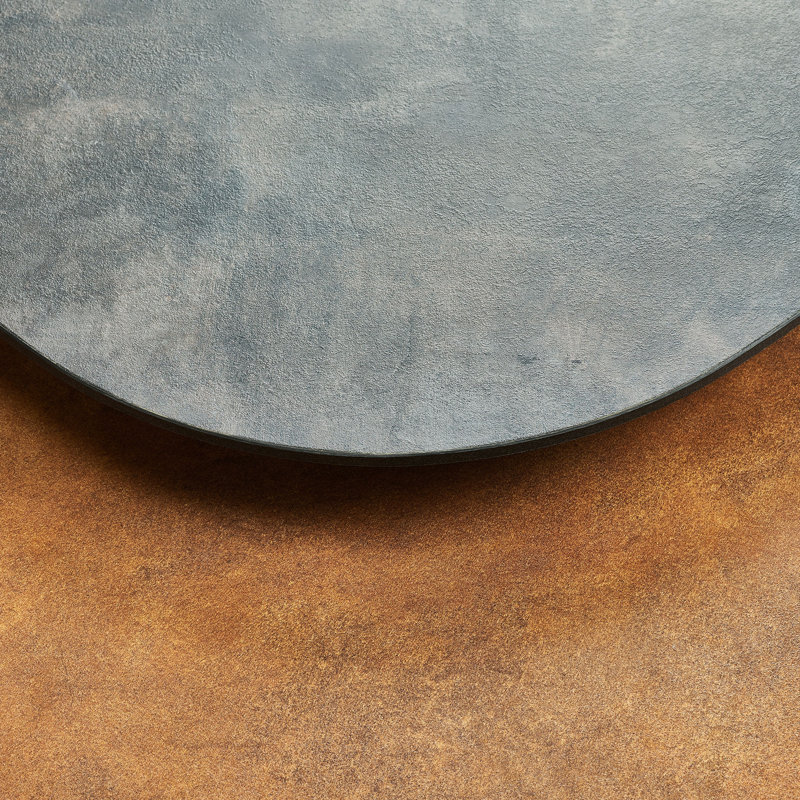 Coffee Table, slate grey & gold