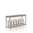 Frosted Glass Console Table With 3 Stools