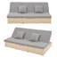 Chaise longue d'extérieur en osier 2 places-2043774986
