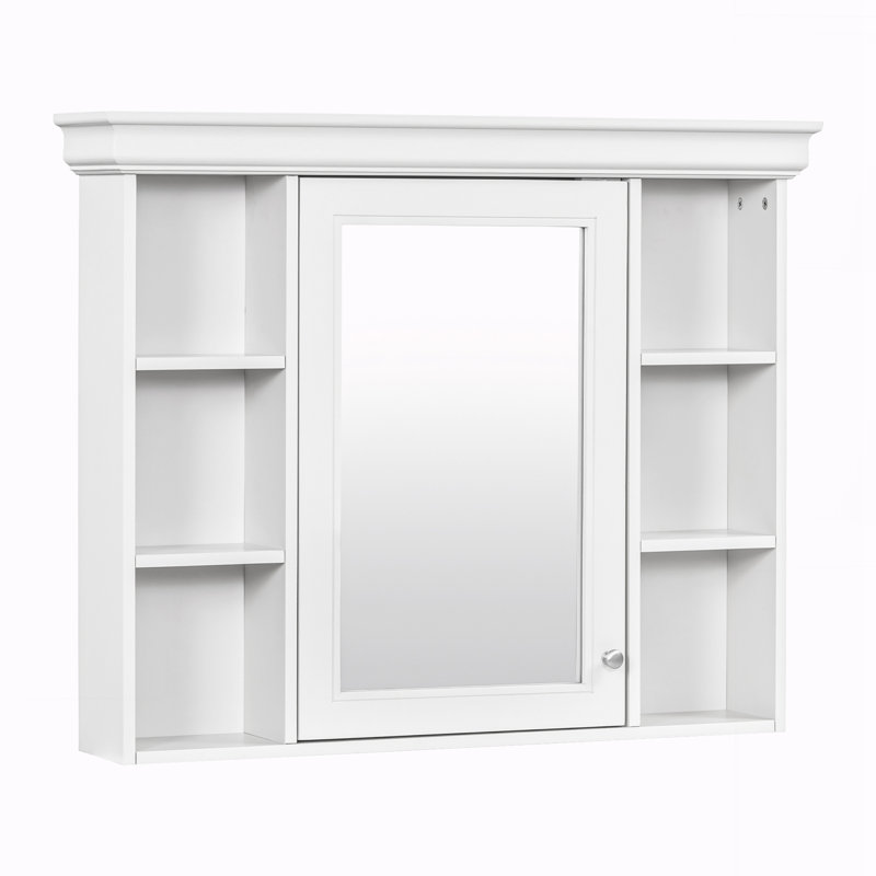 Armoire de rangement murale pour salle de bain, Blanc