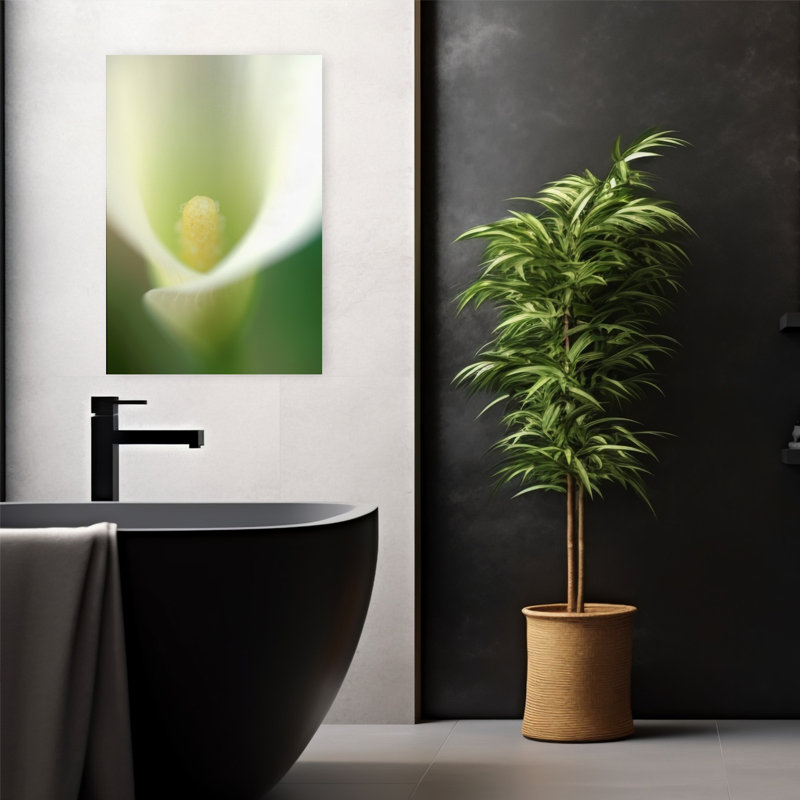 Calla Lilly, délicate fleur éthérée de rêve, art naturel, H 24 po x l 16 po