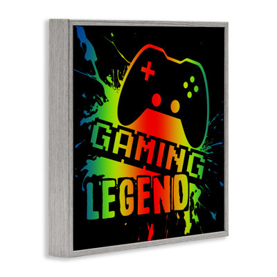 Giclée encadrée de la légende du jeu dégradé, design par Marcus Prime