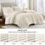 Édredon 3 pièces en fausse fourrure double / grand avec taies décoratives assorties, non compressé, rembourrage ultra doux, housse de taie décorative sécurisée,-130666346