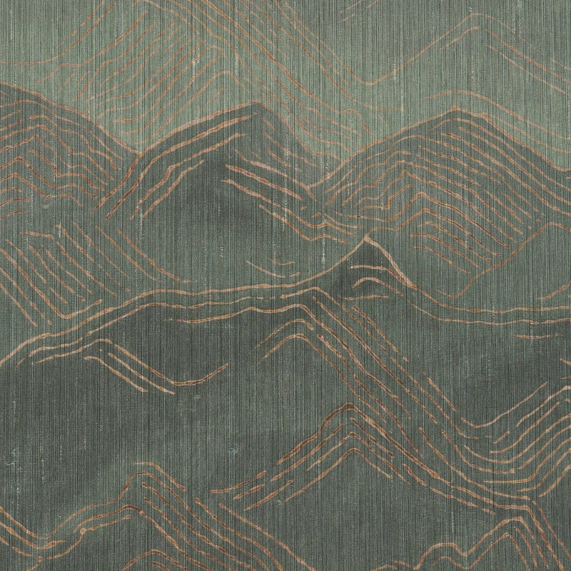 Atmospheric Landscape Panel Set, Green