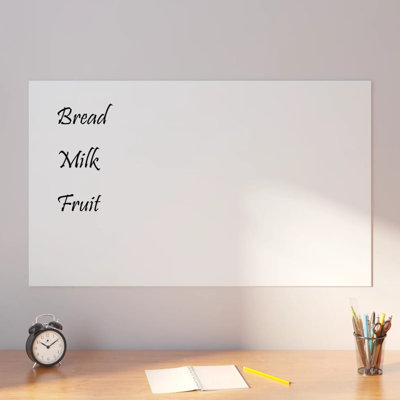 Tableau magnétique mural en verre trempé noir VidaXL