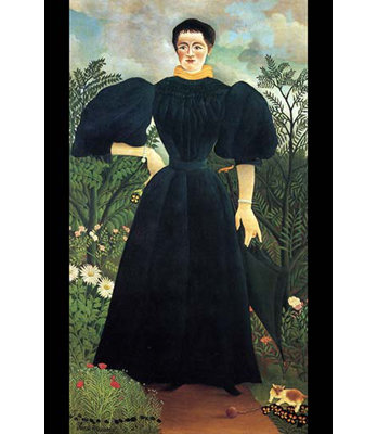 « portrait of a woman » par henri rousseau-imprimé