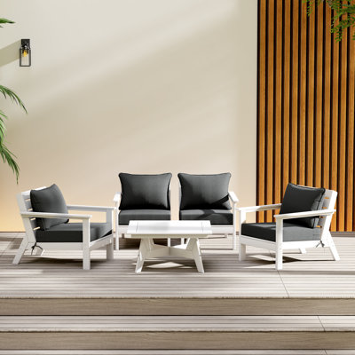 Ensemble de conversation à assise profonde 5 pièces