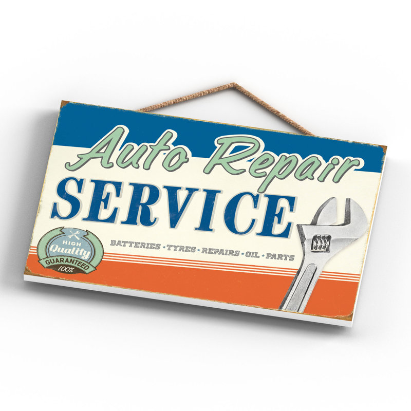 Auto Repair Service - Print on MDF