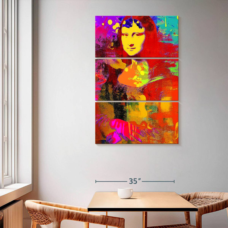 Leisha Mona Lisa Redux, H 65 po x l 42 po