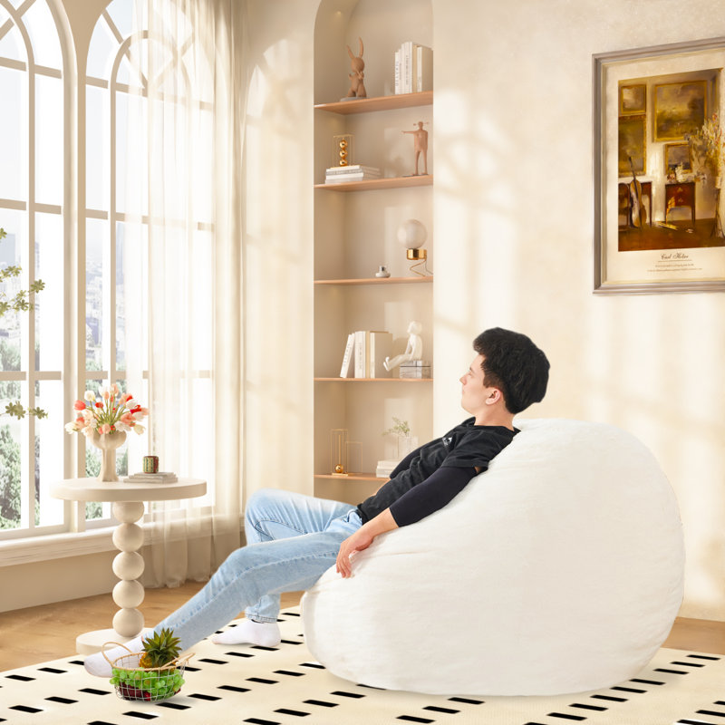 Fauteuil à billes Giant, Blanc