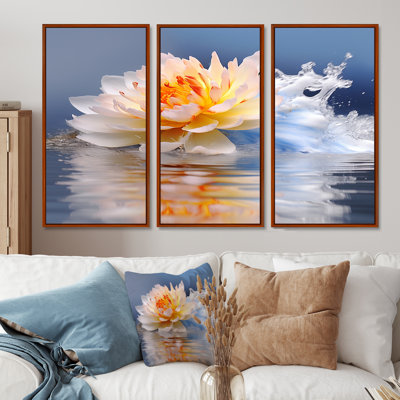 Rusnak - Ensemble de décoration murale Lotus