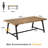 Baeumel 70.87'' Rectangle Dining Table for 6-8, Wood Kitchen Table with Strong Metal Frame-297922120