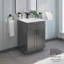 Armoire de meuble-lavabo 24 po gris Shaker
