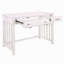 Meuble de bureau moderne et traditionnel 1Pc avec 2 tiroirs avec tiroir à clavier blanc-543055882