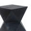Table d'appoint en béton noir Prismatic Symmetry