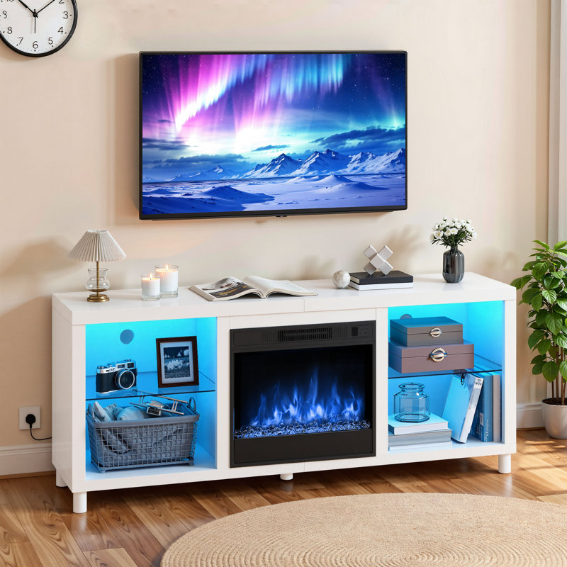Unfinished Fireplace with Fireplace Included, White