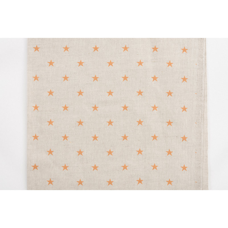 Theodosia Upholstered Counter Stool with Solid Wood Frame, Mustard Star