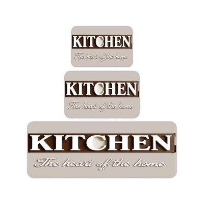 Ensemble de 3 tapis de cuisine The Heart of The Home