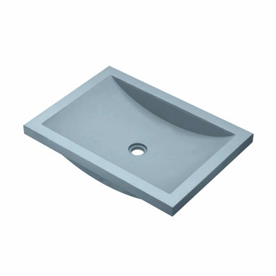 Cabrillo NativeStone Concrete Rectangular Undermount Bathroom Sink